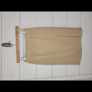 J Crew size 00 cream & tan herringbone pencil skirt